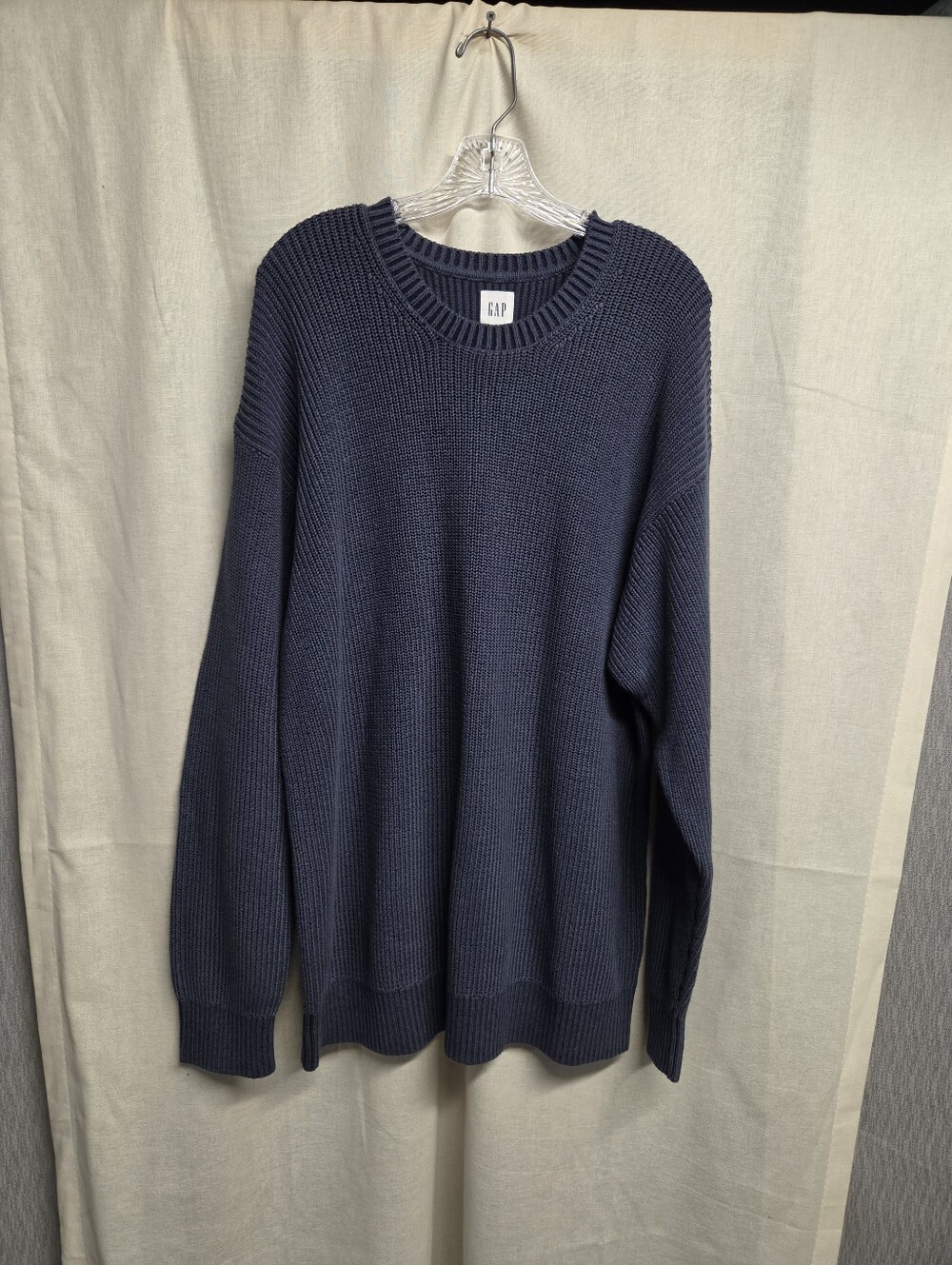 GAP Women's Navy Crewneck Knit Sweater